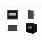Ecosy+ I700 Inset - 7kw  - Wood Burning / Multi-Fuel Cassette Stove